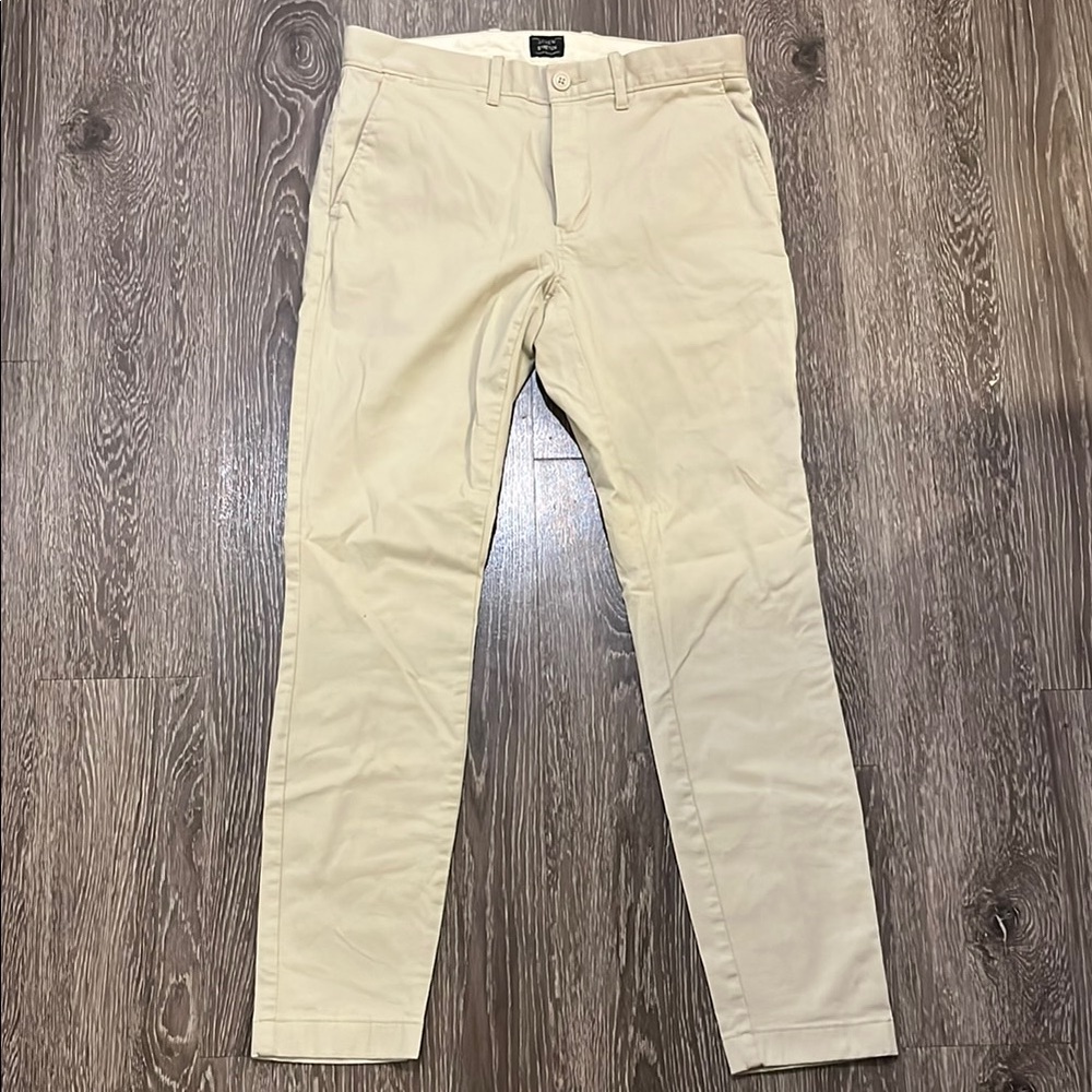 J. Crew Cream Chinos Slim Fit Cotton